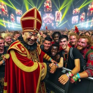 Sinterklaas Festival: Cultural Celebration at Techno Stage in Netherlands