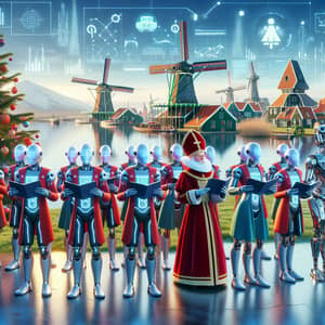 Futuristic Dutch Carolling with Sinterklaas & Petes