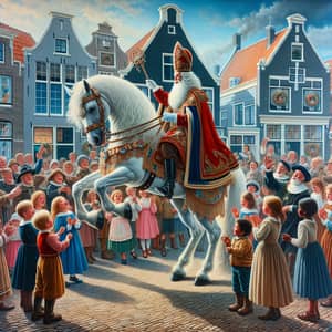 Sinterklaas Celebration in Volendam, Netherlands