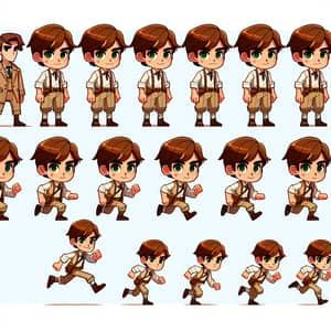 Character Sprite Sheet Animation: Run, Idle, Jump Poses