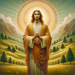 Serene Jesus Christ Artwork - Renaissance Inspiration