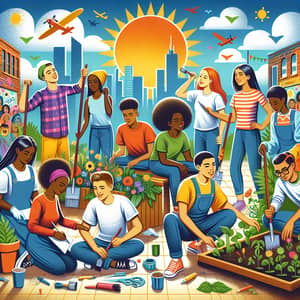 Youth and Hard Work: Vibrant Community Project by Diverse Teens