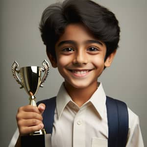 South Asian Boy Achieving Goals | Proud Accomplishment
