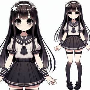 Manga Style Middle School Girl Character Design