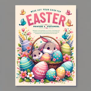 Bright Easter Poster - Delight Printers & Stationers Ltd