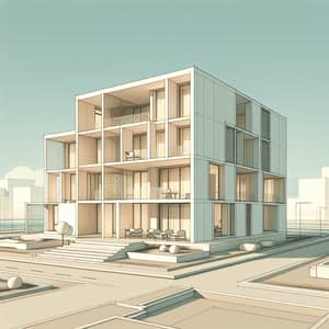 Minimalistic Housing Building with 20 Units