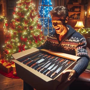 Gleaming Christmas Knives Unboxing | Festive Decor Delight