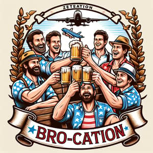2024 Guys Beer Cheersing Trip Design for Bro-Cation