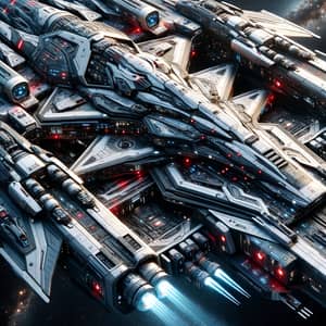 Futuristic Battle Spaceship Version 0.2 | Advanced Technologies