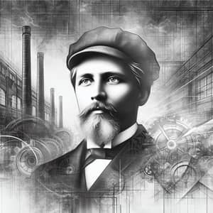 Influential Figure of the Early 20th Century | Cityscape Background