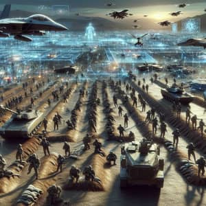 Virtual Battle: Massive War in Detailed Digital Universe