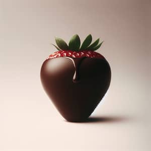 Luxurious Chocolate Covered Strawberry - Minimalist Delight