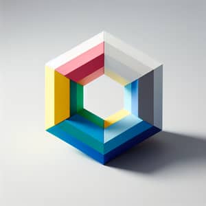 Colorful Hexagon Geometric Figure | Rainbow-like Symmetry