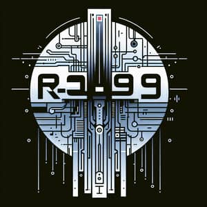 R-99 Underground Techno Party Events Logo Design | Cyberpunk Inspiration