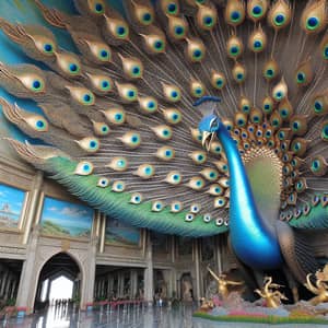 Gigantic Peacock - Stunning Image of a Majestic Bird