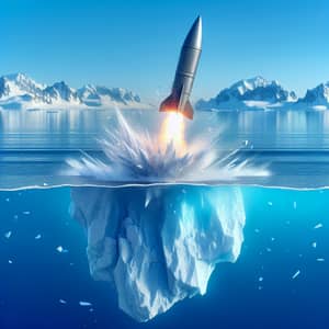 Missile Shattering Iceberg - Impactful Visual