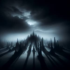 Ethereal Apparitions in Chilling Landscape