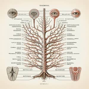 Trigeminal Nerve Divisions Family Tree Diagram