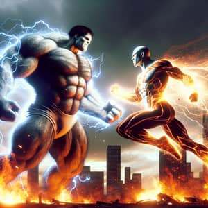 Epic Battle of Diverse Superheroes: Strength vs. Agility