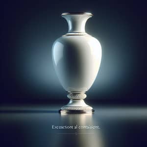 Elegant Porcelain Object on Dark Background