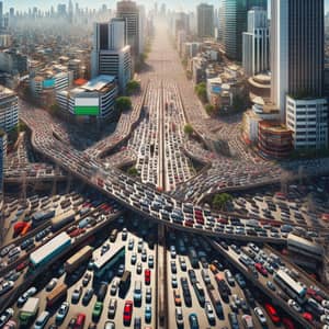 Ten Million Cars in a Vibrant Urban Metropolis