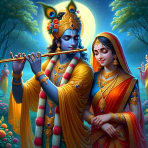 Radha and Krishna: Divine Figures of Indian Mythology