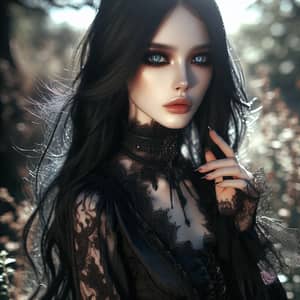 Gothic Elegance: Enchanting Character Portraits