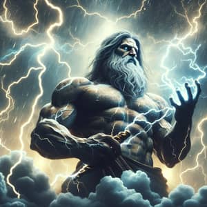 Zeus, Greek God of Lightning: Powerful Depiction