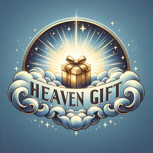 Heaven Gift Logo - Celestial Motif for Tranquility & Divinity