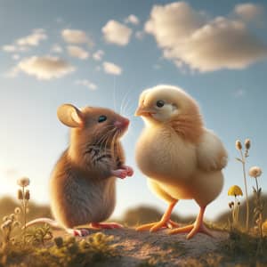 Mouse and Chicken Friendship | Harmony in Nature