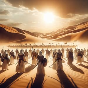 Desert Battlefield Scene in the Jahiliyyah Era