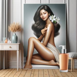 Fresh & Clean Beauty Products | South Asian Woman Poster