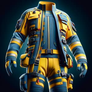 Yellow and Blue Flame, Acid, and Electric Current Resistant Jacket & Trousers