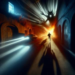 Thrilling Suspense Scene | Dark Road Chase & Shadowy Alleyway