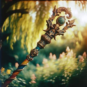 Ornate Wizard's Staff - Impressionist Style Nature Photography