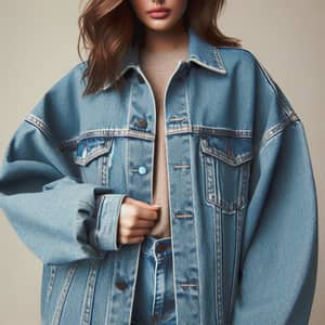 Oversized Denim Jacket for Women | Boyfriend Style | Autumn & Spring