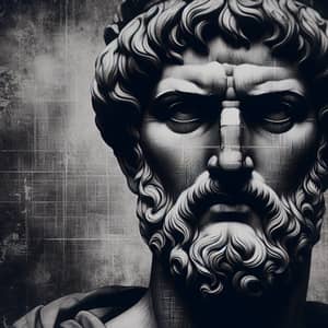 Portrait of Marcus Aurelius Inspired by Stoicism