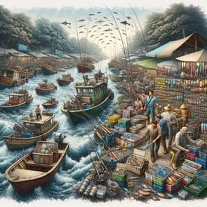 Riverside Vendors: Fishing Equipment & Boat Sales