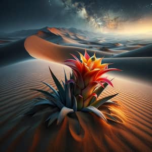 Exotic Flower in Desert | Resilience & Beauty