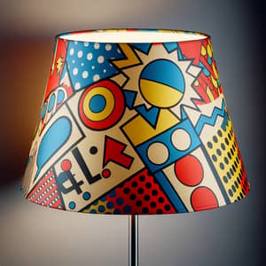 Pop Art Lampshade - Colorful and Bold Design