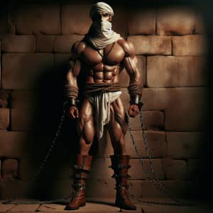 Heroic Middle-Eastern Prince in Captivity | Palace Dungeon Artwork