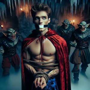 Handsome Prince Phillip Bound and Gagged by Maleficent's Goons