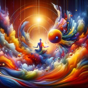 Visually Stunning Motion Art Piece | Vibrant Colors, Surreal Dreamscape