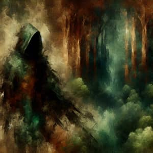 Enchanted Forest Cloaked Figure | Secrets & Wonder
