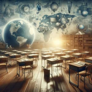 Empty Classroom Symbolizing Educational Challenges