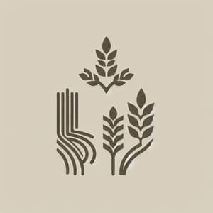 Minimalist Grain Logo Design | Agriculture & Sustainability Theme