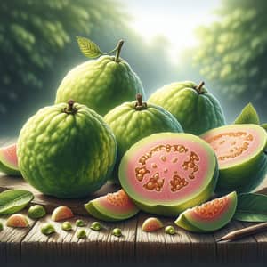 Fresh Guavas: Ripe and Green Delight | Organic Fruits
