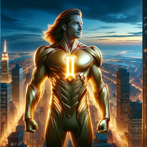 The Invincible Superhero Protecting a Bright Cityscape