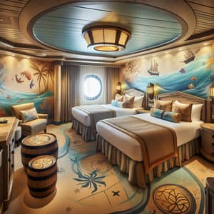 Tropical Island Adventure Themed Cruise Ship Hotel Room