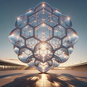 Large Glass Dodecahedron | Remarkable Transparent Structure